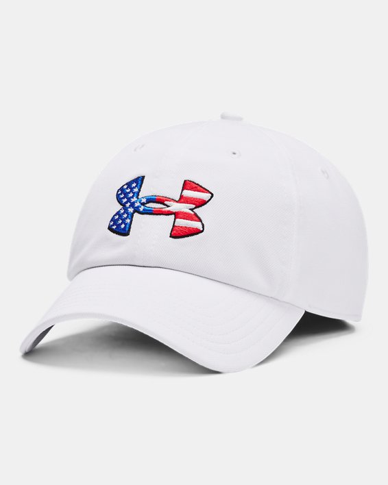 Men's UA Freedom Blitzing Adjustable Cap, White, pdpMainDesktop image number 0